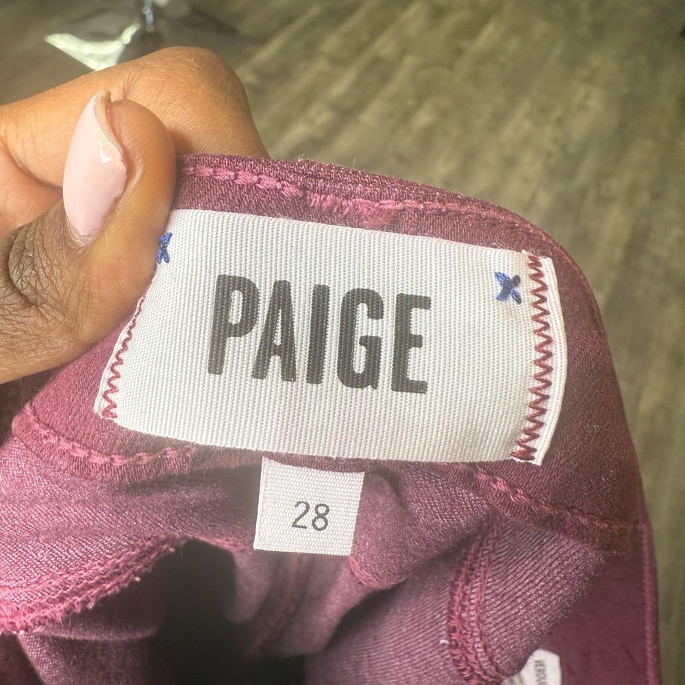PAIGE Mulberry Denim Jeans Size 28 - Picture 7 of 8